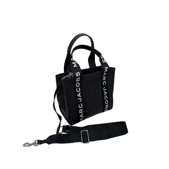 Marc Jacobs Marc-et Tote Small Black Nylon Crossbody Shoulder Bag Logo Strap NWT - Picture 4 of 5